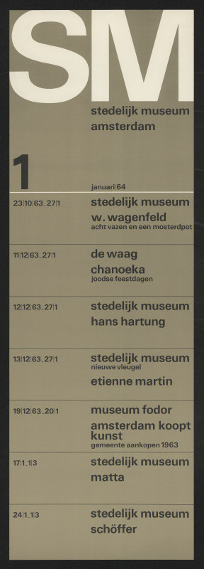 Wim (Willm Hendrick) Crouwel - Stedelijk Museum Amsterdam