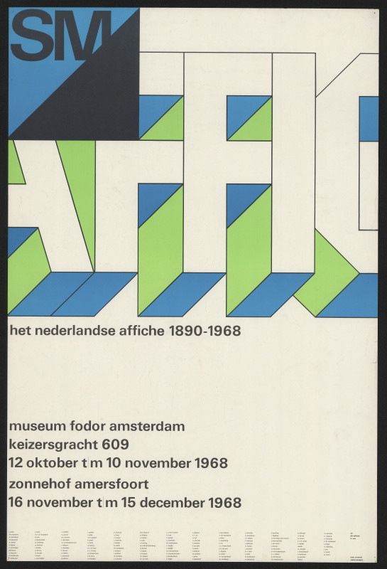 Wim (Willm Hendrick) Crouwel - Het Nedalandse Affiche 1890-1968