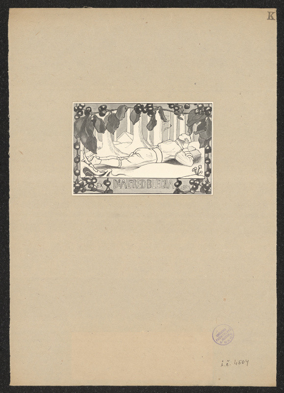 E. Kerry - Ex libris Dr. Alfred Blecha