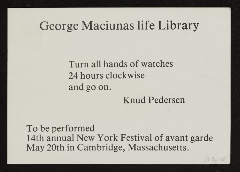 George Maciunas - George Macinaus life Library