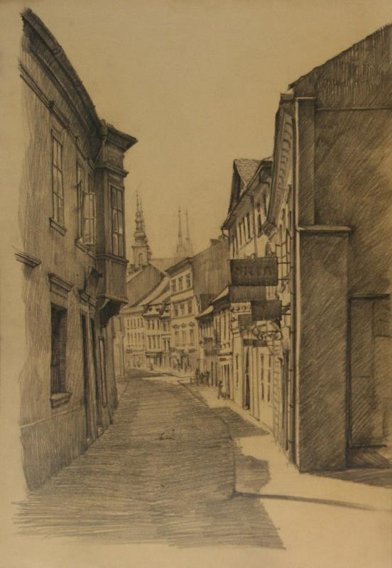 Rudolf Leger - Veselá ulice v Brně