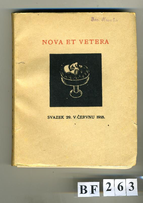 neurčený autor, Otto Albert Tichý, František J. Trnka, František Obzina - Nova et vetera, svazek 29