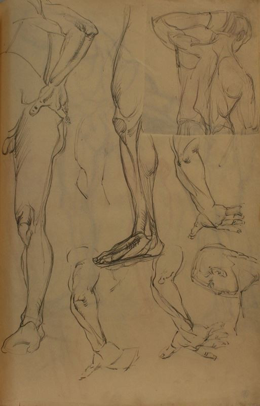 Josef Kubíček - Studie nohou a rukou