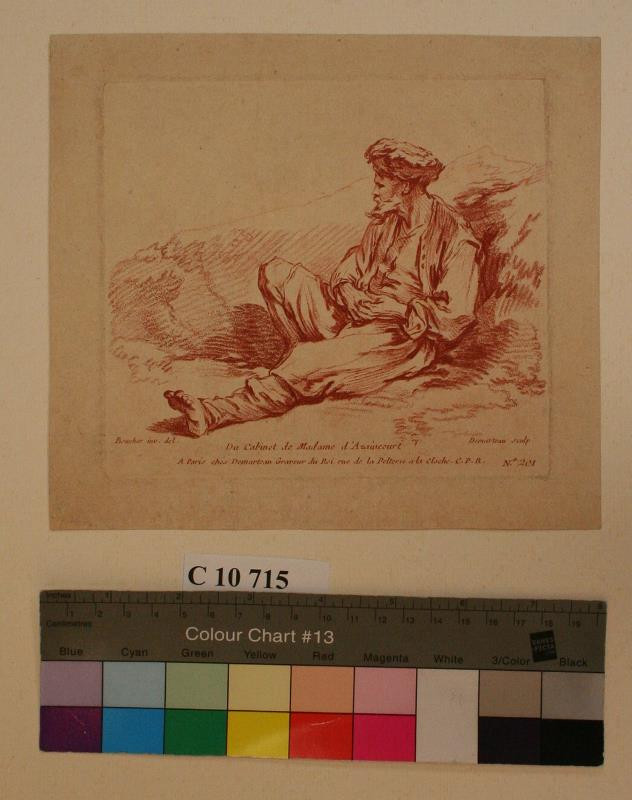 Gilles Antoine Demarteau/1750 - Sedící  muž