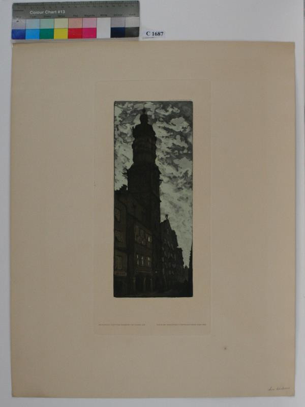 Richard Lux - Innsbrucker  Stadtturm , 1915