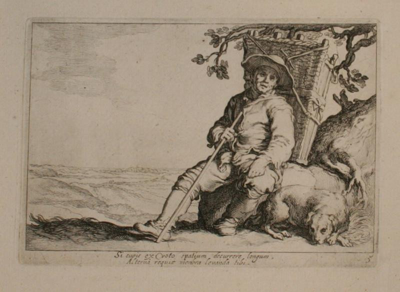 Cornelis Bloemaert - Sedící muž s nůší