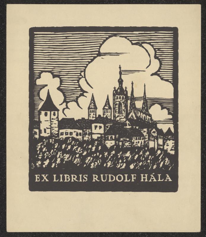 Josef Bříza - Ex libris Rudolf Hála