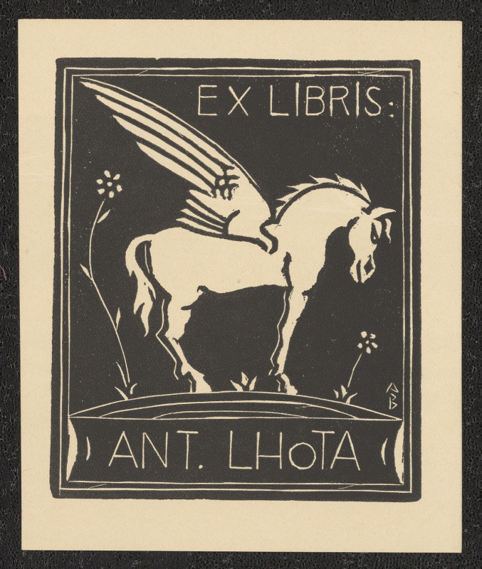 Antonín Burka - Ex libris Ant. Lhota