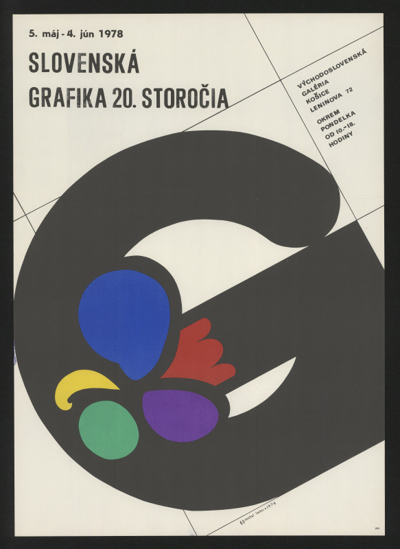 Michal Lacko - Slovenská grafika 20. storočia. 4. máj-4. jún 1978. Východslov. galéria Košice
