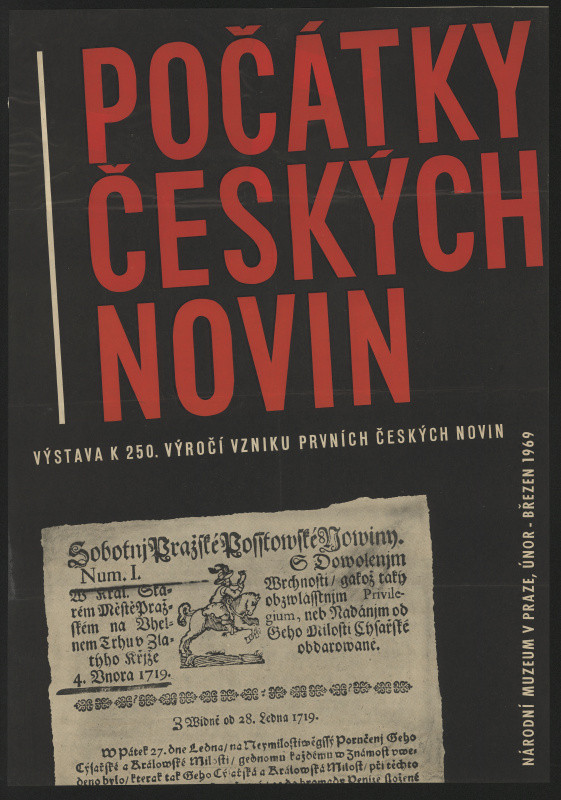 neznámý - Počátky českých novin. Výstava k 250 výročí vzniku českých novin, NM Pha 1969