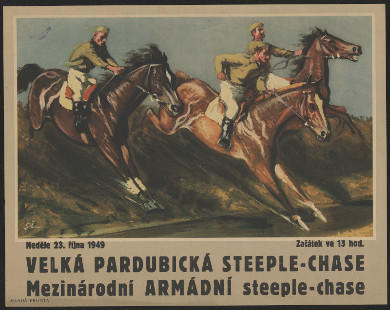 signatura Št. - Velká pardubická steeple-chase. Mezinárodní armádní steeple-chase 1949