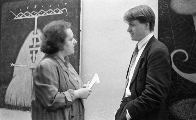 Dagmar Hochová - Vernisáž v předsálí České národní rady, jaro 1991