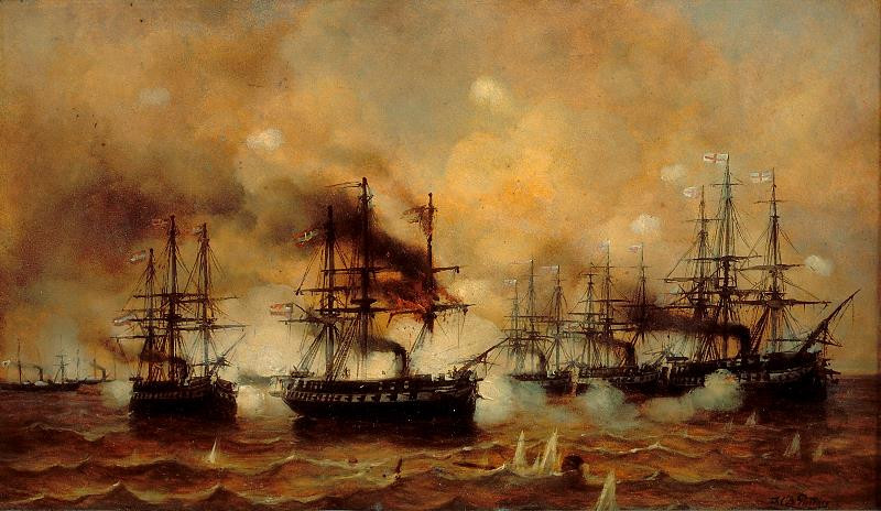 Josef Carl Berthold Püttner - Námořní bitva u Helgolandu v roce 1864