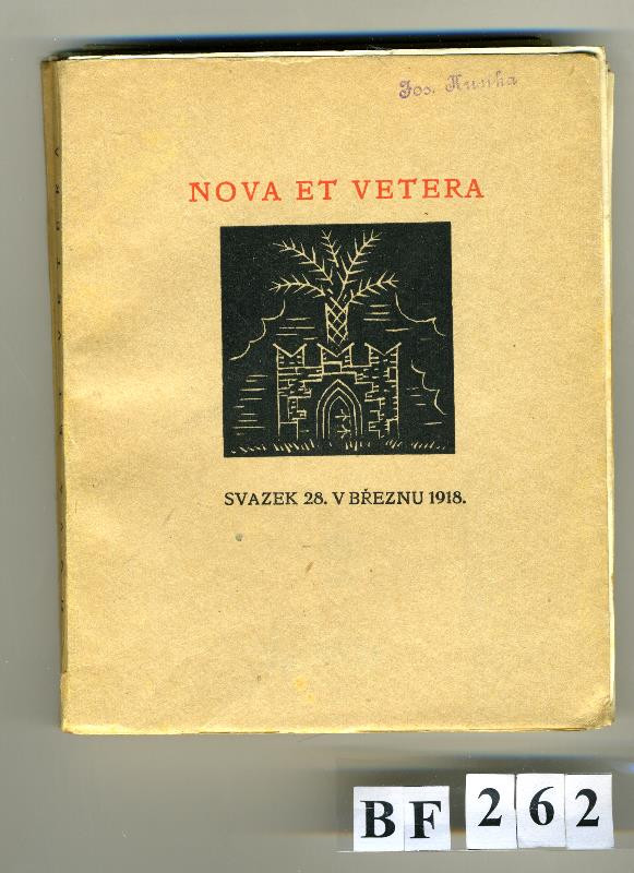 neurčený autor, František J. Trnka, Otto Albert Tichý, František Obzina - Nova et vetera, svazek 28.