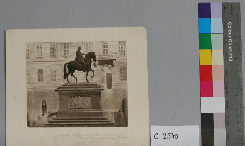 Josef Axmann - Jezdecký  pomník  rakouského  císaře