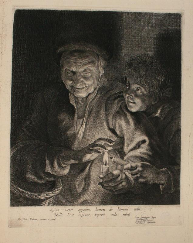 Peter Paul Rubens - Stařena se svíčkou