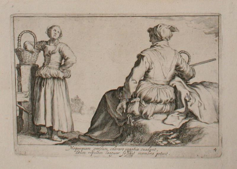 Cornelis Bloemaert - Dvě ženy s košíky