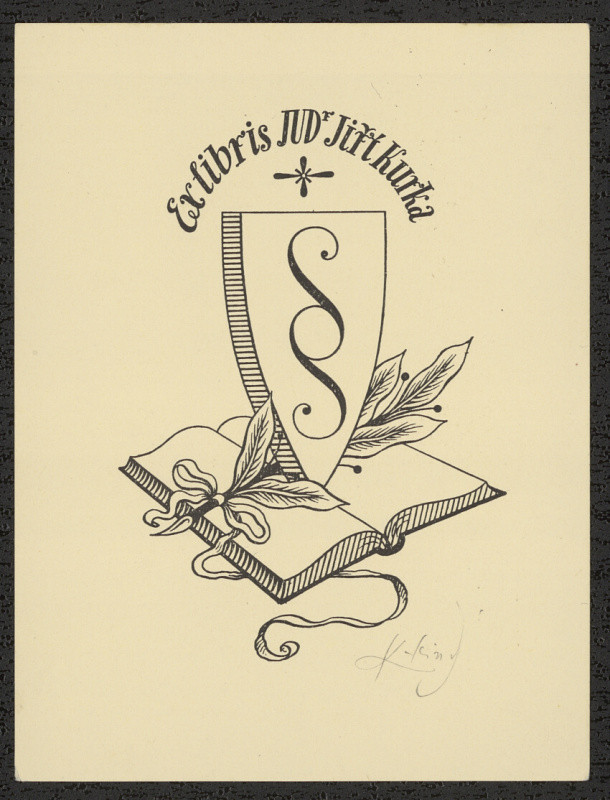 Karel Kinský - Ex libris JUDr. Jiří Kurka