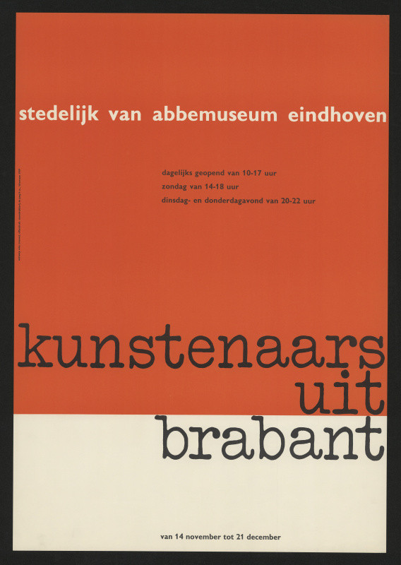 Wim (Willm Hendrick) Crouwel - Kunstenaars uit Brabant, Stedelijk van Abbemuseum, Eidhowen