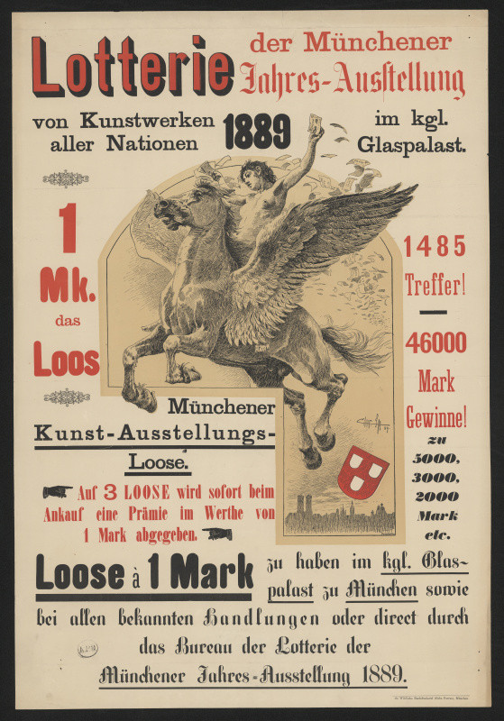 neznámý - Lotterie der Münchener Jahres-Ausstellung