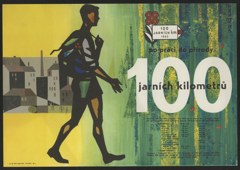 Adolf Pražský - 100 jarních kilometrů, po práci do přírody, 1962