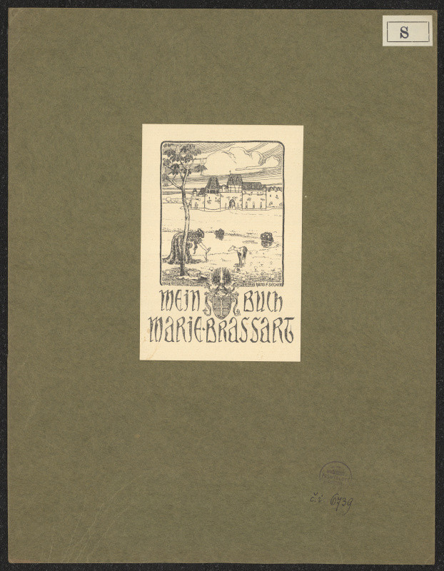 F. Hans Secker - Ex libris Marie Brassart