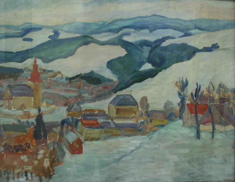 Josef Kubíček - Zima v Orlických horách