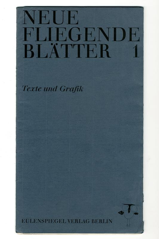 neurčený autor - Neue fliegende Blätter 1. Texte und Grafik