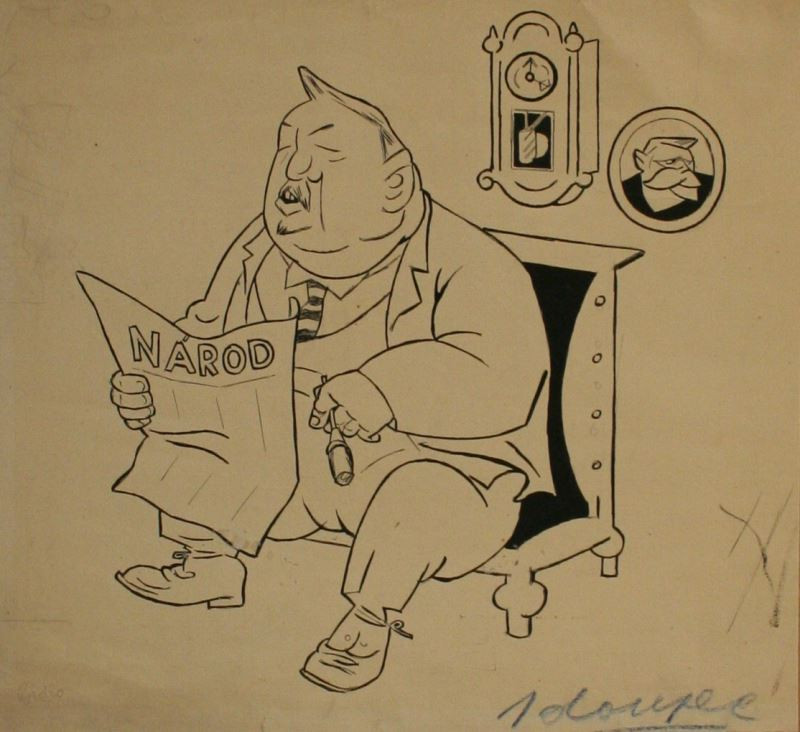František Bidlo - Karikatura