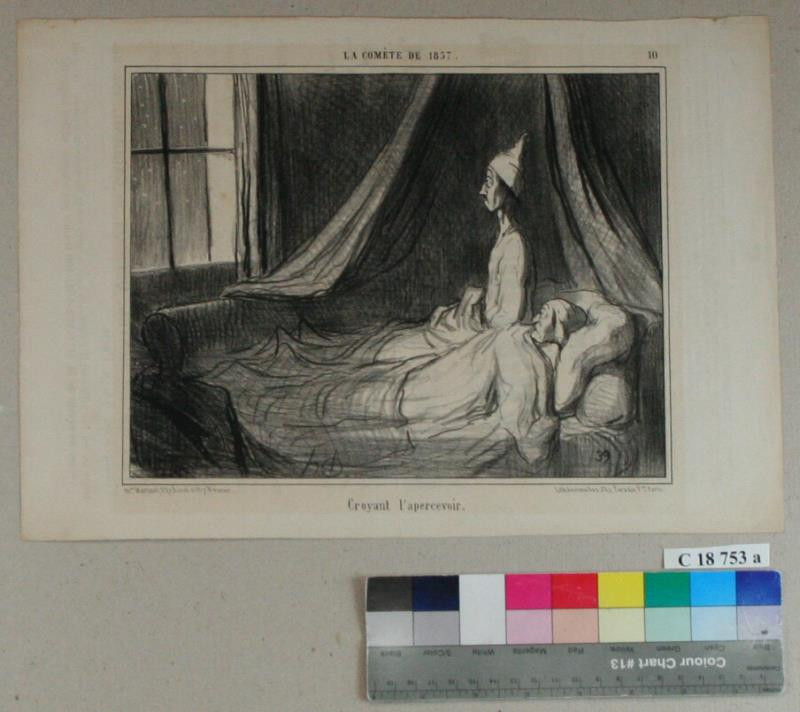 Honoré Daumier - La  comete  de  1857