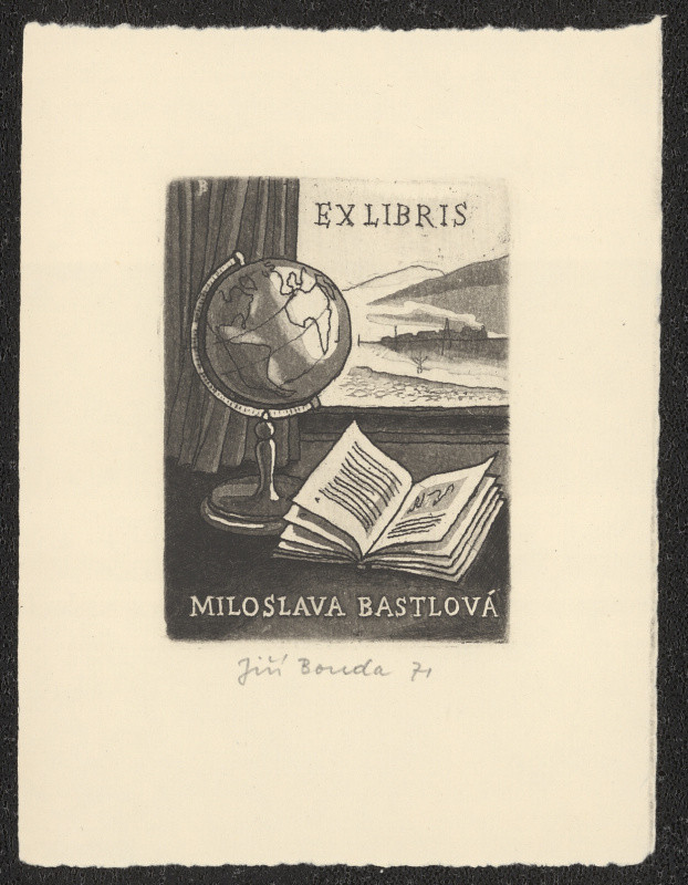 Jiří Bouda - Ex libris Miloslava Bastlová