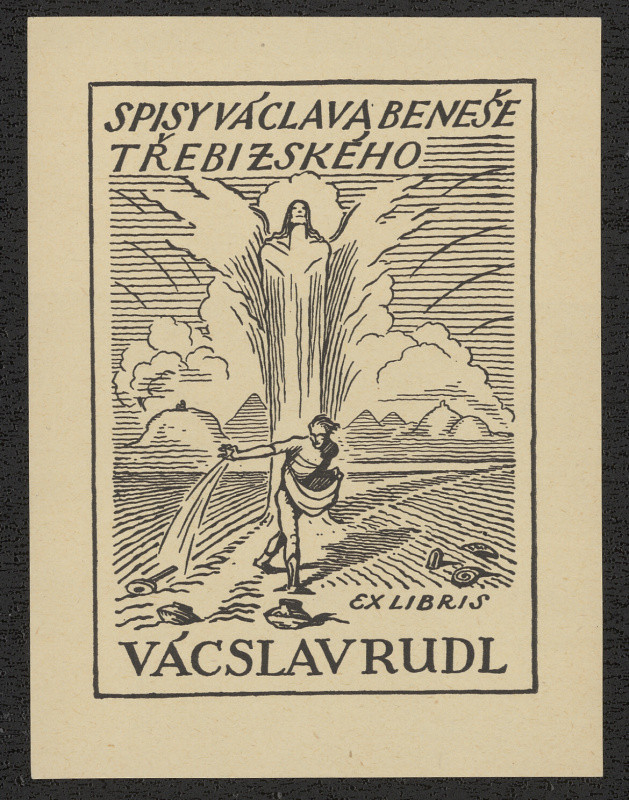 Jan Konůpek - Ex libris Vácslav Rudl