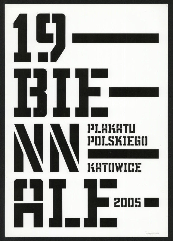 Bartosz Lukaszonek - 19. Biennale Plakatu Polskiego