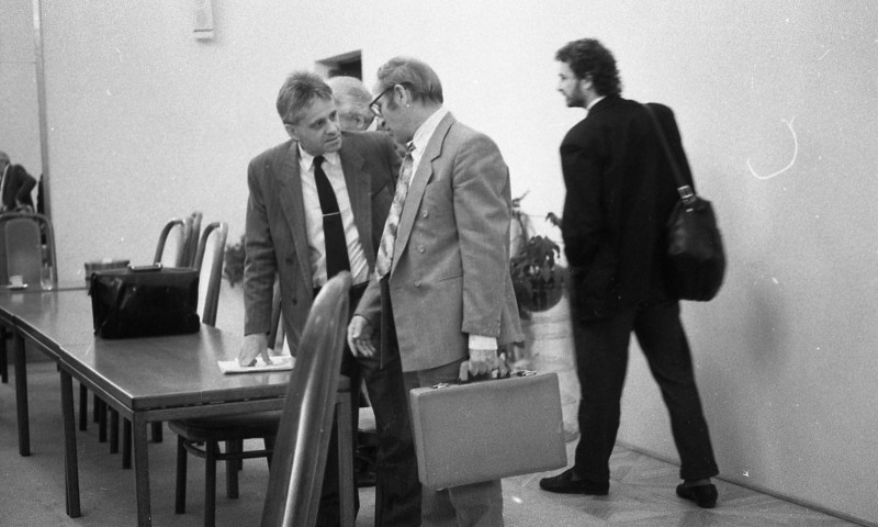 Dagmar Hochová - Místopředseda české vlády Jan Stráský v České národní radě, podzim 1991