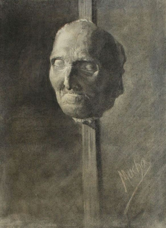 Alfons Mucha - Posmrtná maska