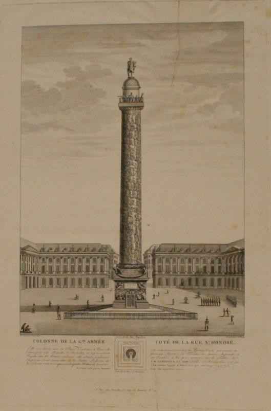 Pierre-Adrien Le Beau - Colonne de la Gde Armée coté de la rüe St. Honoré