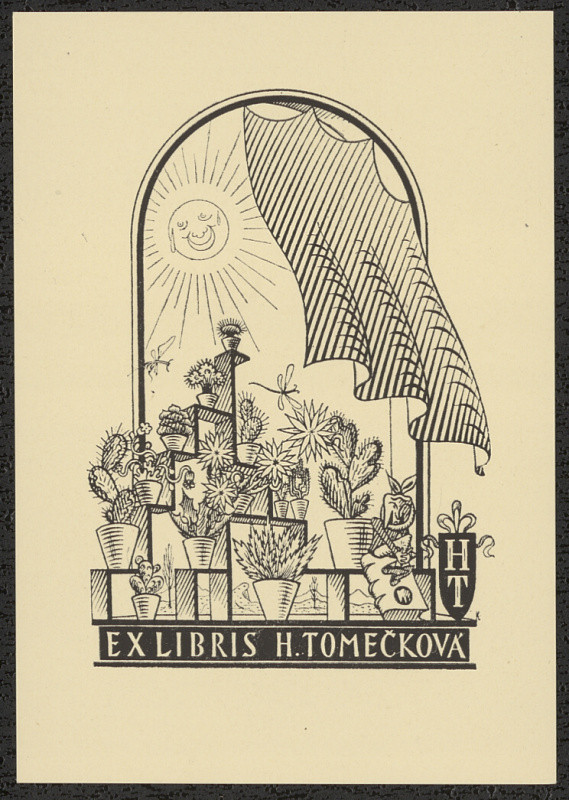 Karel Kinský - Ex libris H. Tomečková