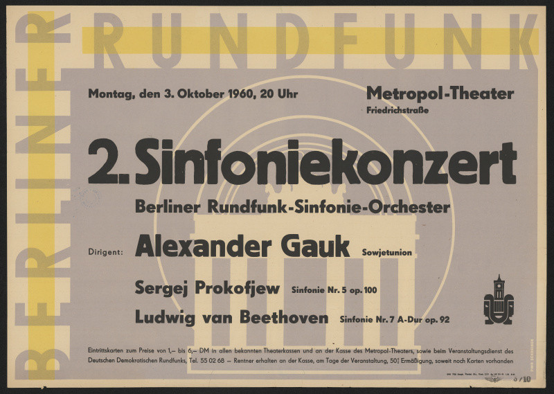 PWR Schreiber - 2 Sinfoniekonzert - Berliner Rundfunk