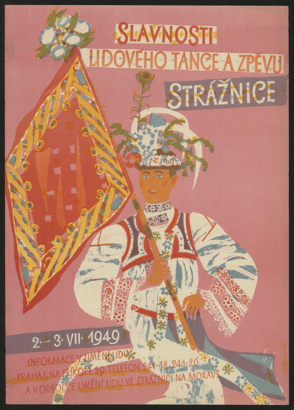 Antonín Strnadel - Slavnosti lidového tance a zpěvu Strážnice 1949