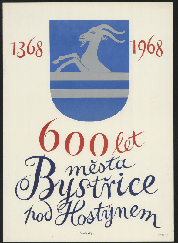 Karel Svolinský - 600 let města Bystřice pod Hostýnem, 1368-1968