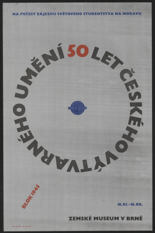 Eduard Milén - 50. let českého výtvarného umění 1945, Zemské museum v Brně
