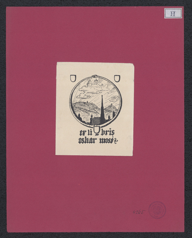 Georg Hormes - Ex libris Oskar Mosé