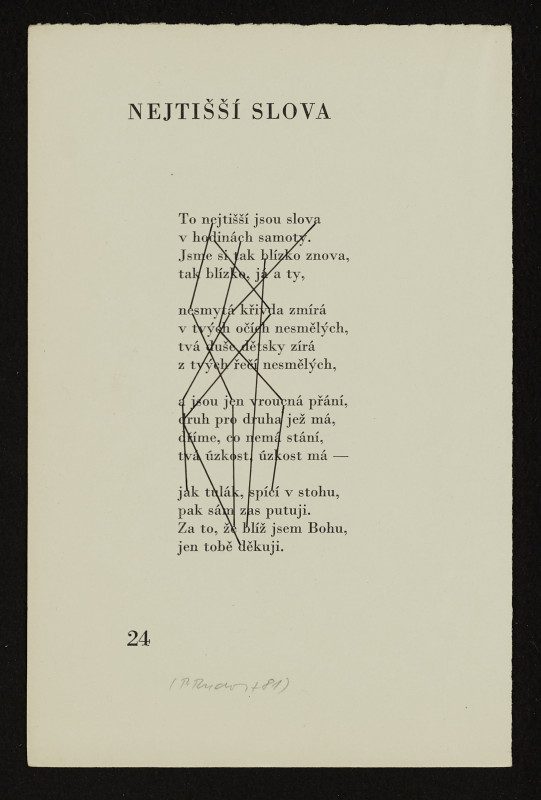 Pavel Rudolf - Nejtišší slova - interpretovaná báseň