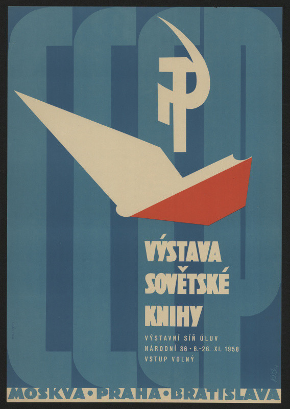 neznámý - Výstava Sovětské knihy Moskva-Praha-Bratislava. Výstavní síň ULUV Národní 36