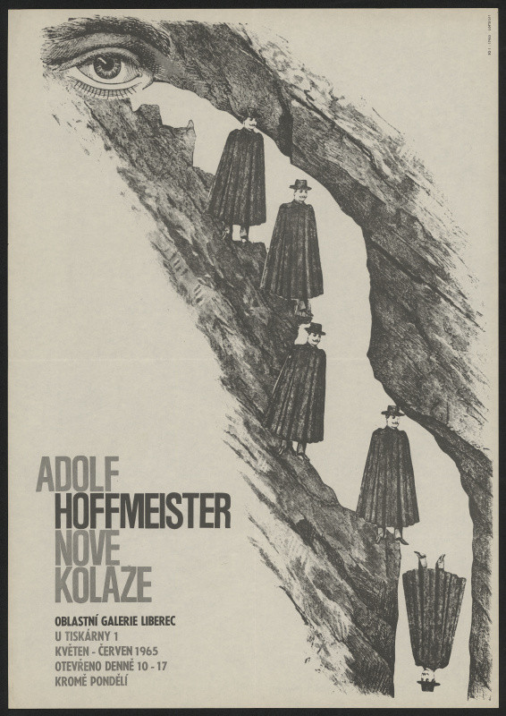 neznámý - Adolf Hoffmeister, Nové koláže, Obl. galerie Liberec ... 1965