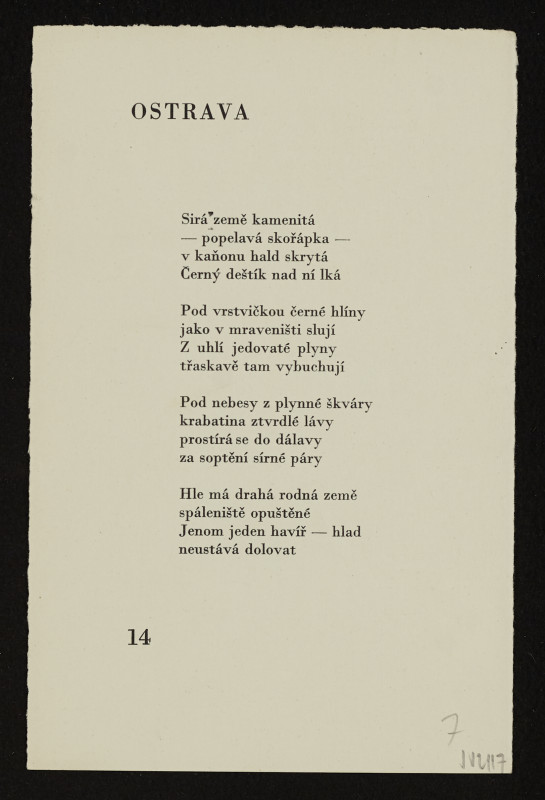 Pavel Rudolf - Ostrava - interpretovaná báseň