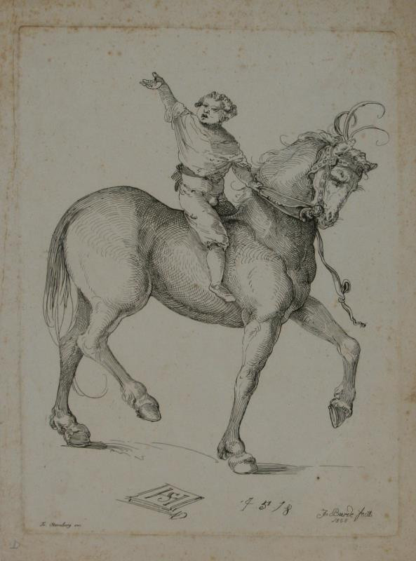 Josef Karel Burde - Chlapec na koni