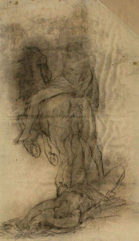 Alfons Mucha - Jezdec na koni (Feathonův pád)