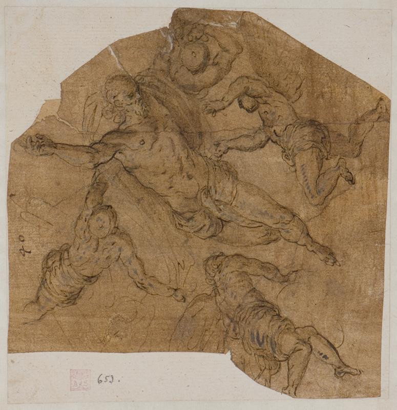 Jacopo Negretti zv. Palma il Giovane - okruh - Vznášející se Kristus