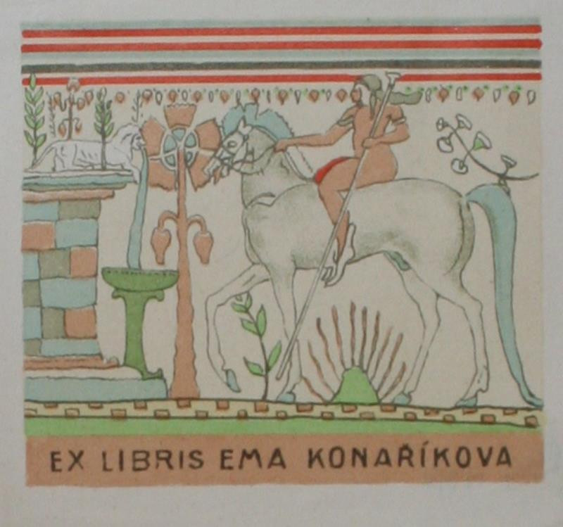 Otakar Vaňáč - Ex libris Ema Konaříková